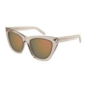 NWT SAINT LAURENT SUNGLASSES NUDE BROWN